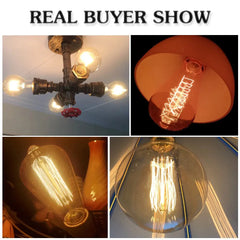 Retro Edison Bulb Lamps E27 40W 220V 110V Bedroom Industrial Loft Vintage Light Bulb For Home Decor T45 A19 ST64 G80 G95 Lamp - Auraveia