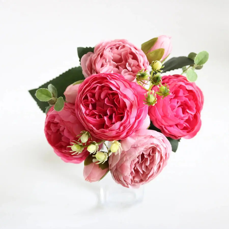 Artificial Peony Rose Bouquet Auraveia