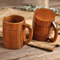 400ml Handmade Wooden Cup Chinese Style Primitive Drinking Cup Natural Tea Coffee Beer Drinkware Cup Travel Teaware Home Kitchen - Auraveia