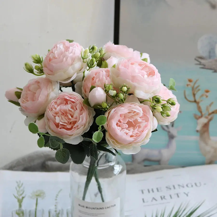 Artificial Peony Rose Bouquet Auraveia