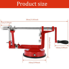 3 In 1 Fruit Peeler Machine Hand Crank Fruit Slicer Corer Apple Skin Cutter Peeling Tool Sharp Fruit Peel Remover Kitchen Gadget - Auraveia