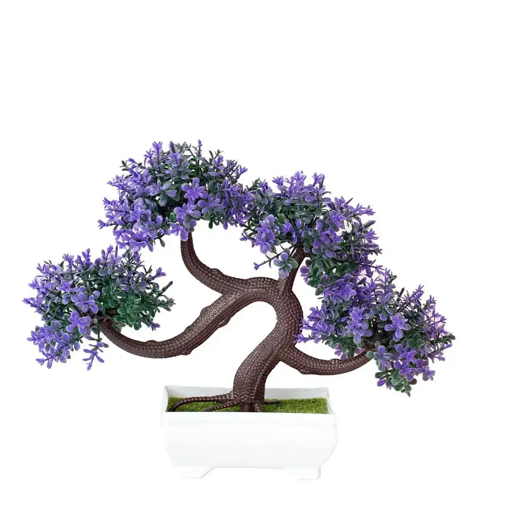 Artificial Plants Bonsai Small Tree Pot Fake Plant Flowers Potted Ornaments For Home Wedding Festival Decoration Accessories - Auraveia