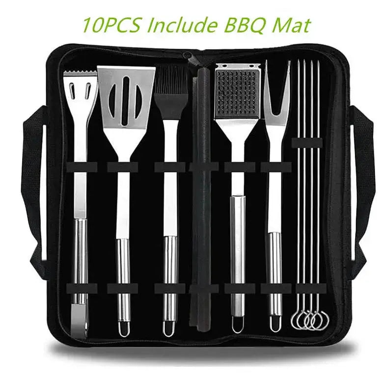 BBQ Tools Set Barbecue Utensil AccessoriesThermometer Barbeque Grilling  Accessories  Outdoor Gril Tools Set Bbq Utensil Set - Auraveia