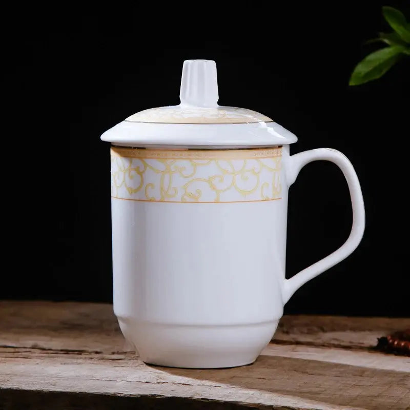 Chinese style Ceramic Cup,Personality Retro Milk Juice Lemon Mug Coffee Tea Cup Home Office Drinkware Unique Gift - Auraveia