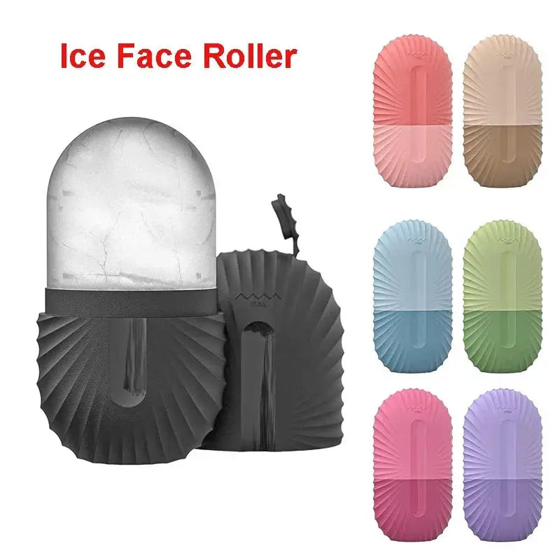 Ice Face Roller Ice Cube Beauty Massage Silicone Ice Mold For Eye Puffiness Ice Facial Roller Shrink Pores - Auraveia