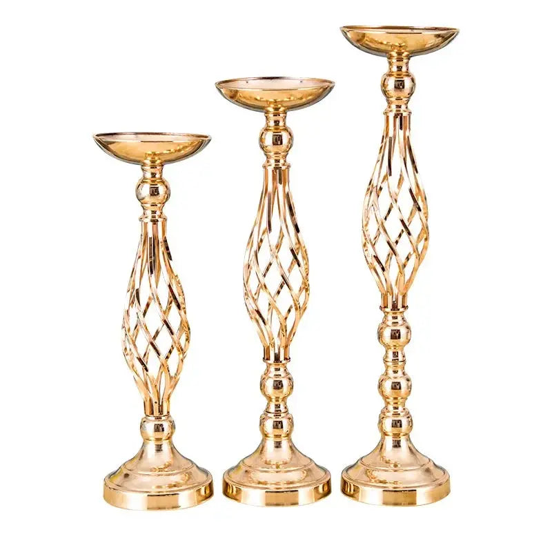 Golden Iron Table Candle Holder Auraveia