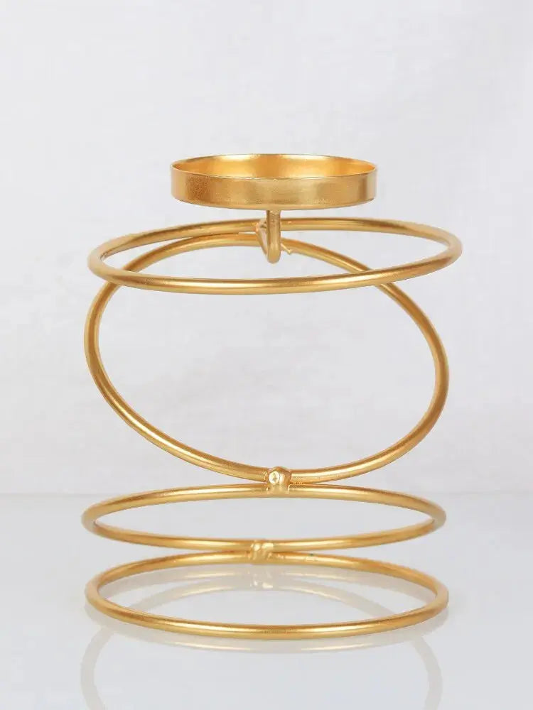 Ins Luxury Style Metal Candle Holders Simple Golden Wedding Decoration Bar Party Living Room Decor Home Decor Candlestick - Auraveia