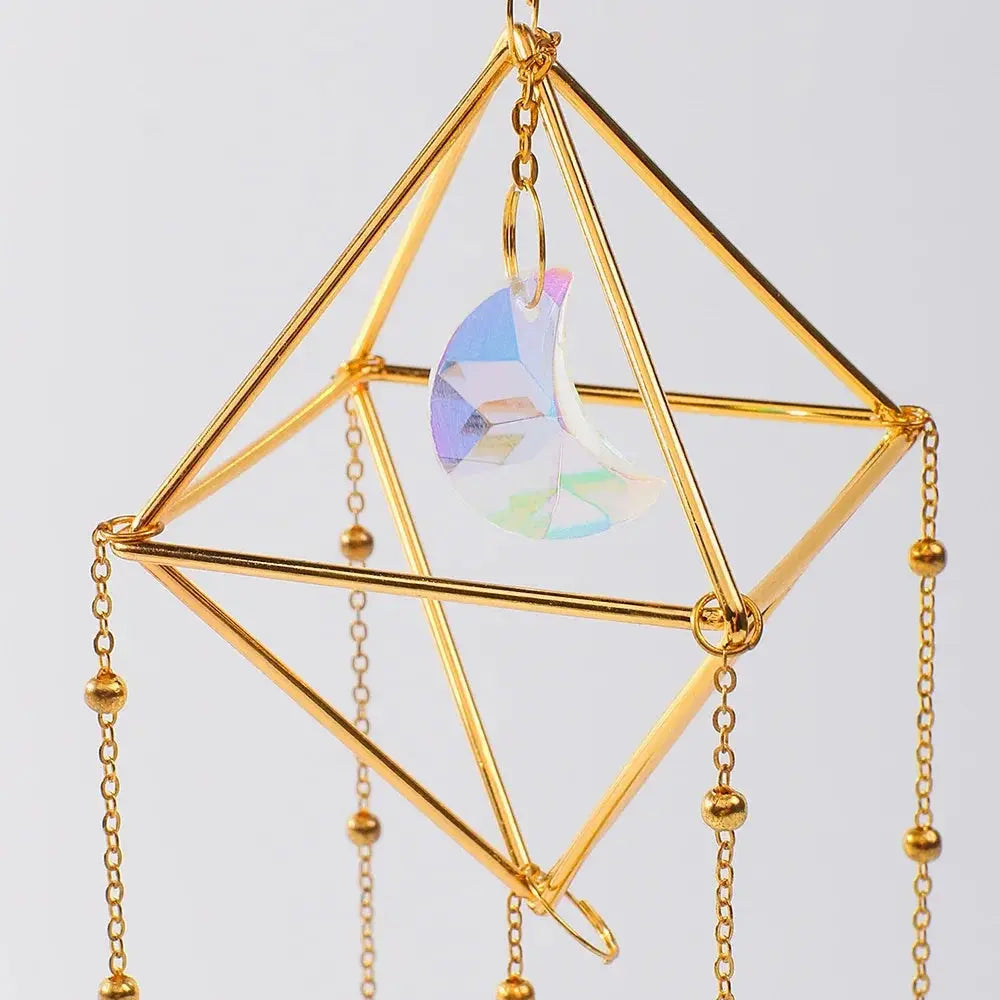 Rainbow Star Moon Wind Chimes Auraveia