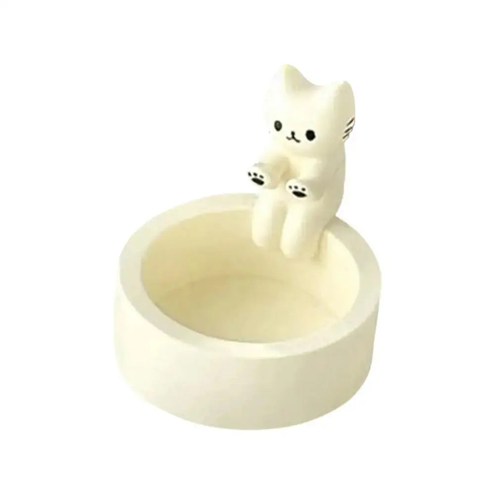 Kitten Candle Holder Warming Its Paws Cute Scented Light Holder Cute Grilled Cat Aromatherapy Candle Holder Desktop Ornaments - Auraveia