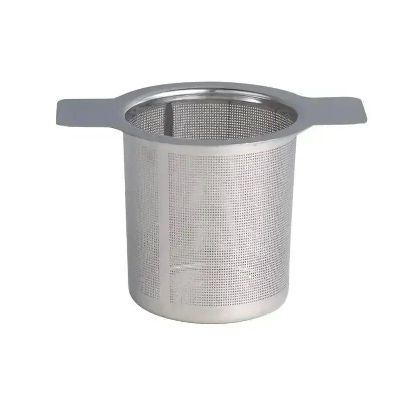 Double Handles Tea Infuser With Lid Stainless Steel Fine Mesh Coffee Filter Teapot Cup Hanging Loose Leaf Tea Leak Strainer Auraveia