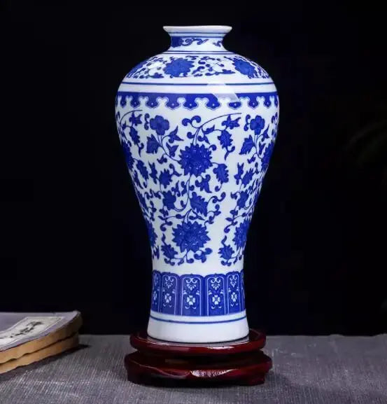 Jingdezhen Ceramic Vase Vintage Chinese Traditional Vases Home Decoration Animal Vase Fine Smooth Surface Furnishing Articles Auraveia