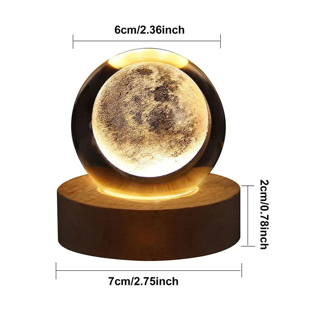 LED Crystal Ball Lamp Auraveia