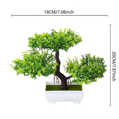 Artificial Plants Bonsai Small Tree Pot Fake Plant Flowers Potted Ornaments For Home Wedding Festival Decoration Accessories - Auraveia