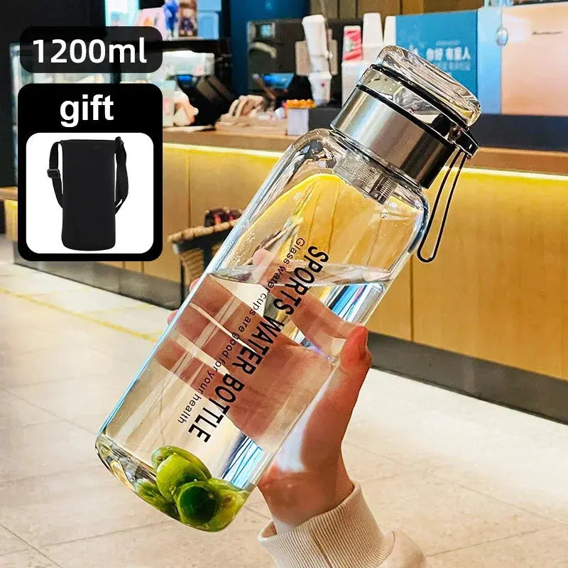 2L Large Glass Water Bottle Auraveia