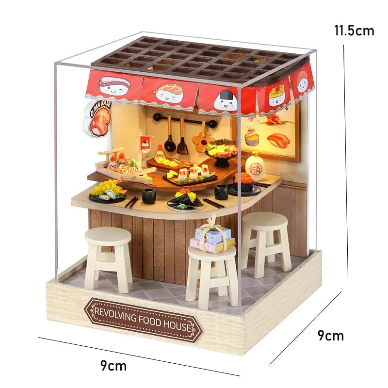 Magic Wooden Doll House Mini Kit DIY Handmade Assembly Model Building Room Bedroom Decoration 3D Puzzle Girl Toy Birthday Gifts - Auraveia