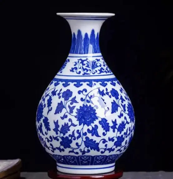 Jingdezhen Ceramic Vase Vintage Chinese Traditional Vases Home Decoration Animal Vase Fine Smooth Surface Furnishing Articles Auraveia