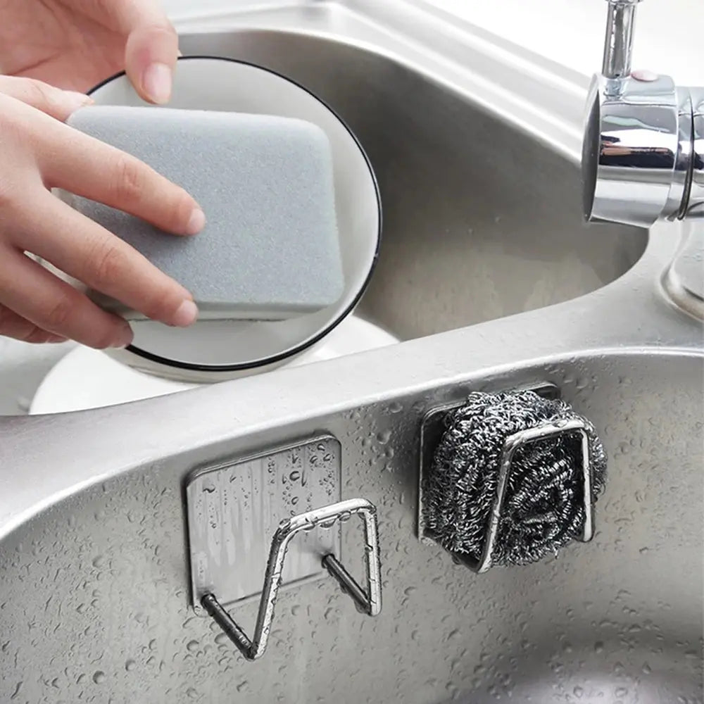 Stainless Steel Sink Sponge Rack Auraveia