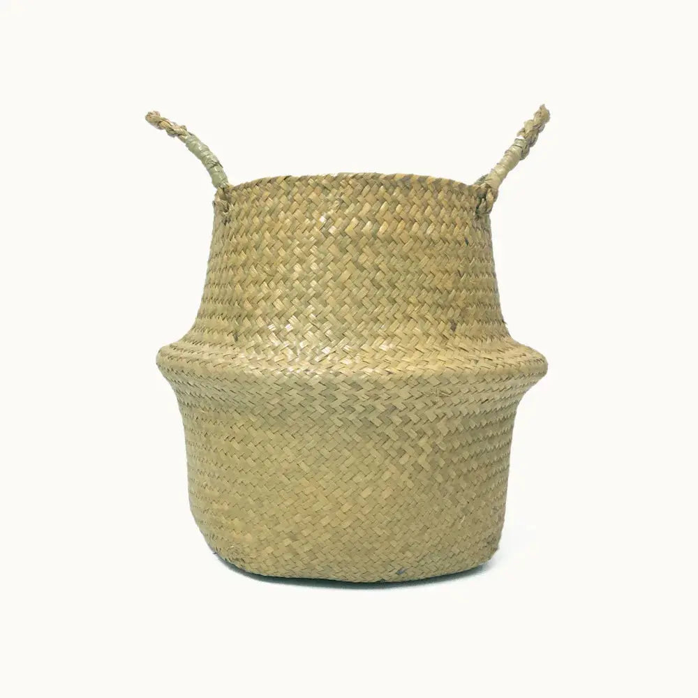 Storage Baskets Straw Wicker Rattan Hanging Flowerpot Seagrass Folding Laundry Baskets Garden Plant Basket Home Decor Pastoral - Auraveia