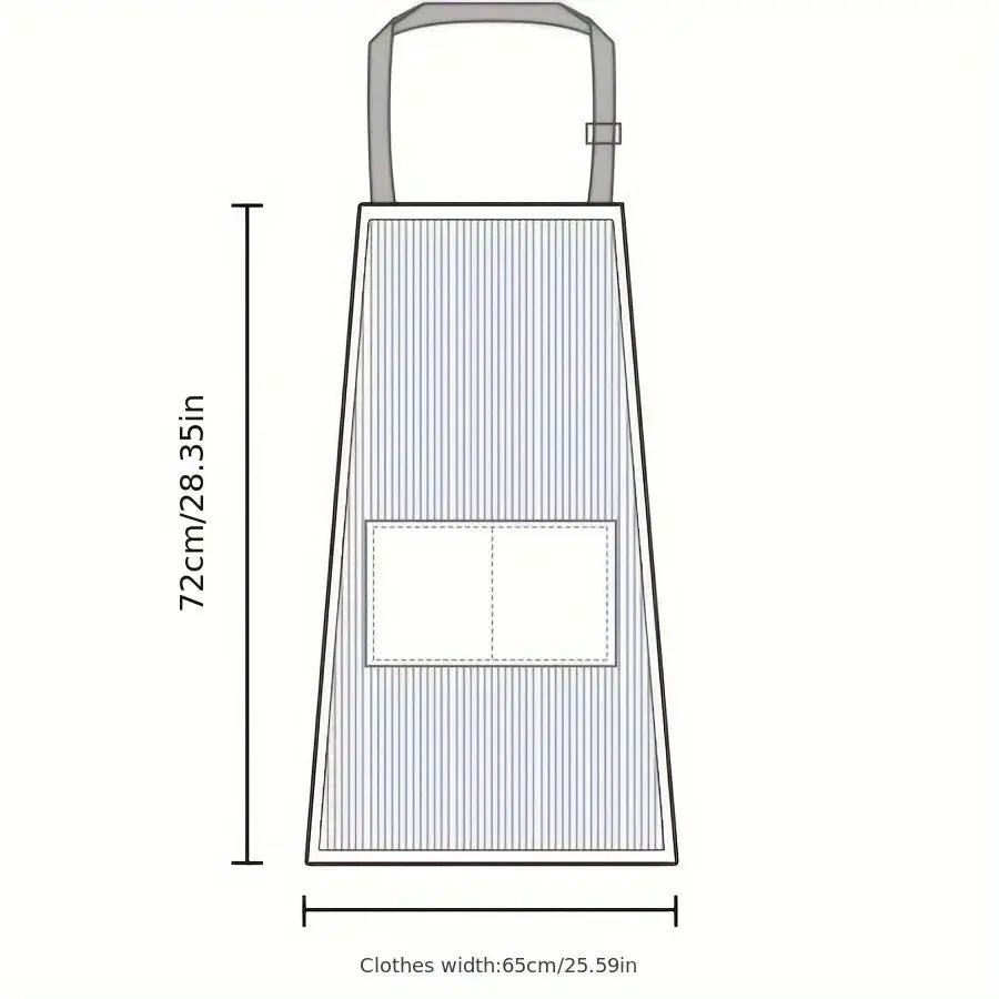 Apron for Home Kitchen Waterproof and Oil-Proof Adult Male and Female Couple Style Cooking Work Clothes Light and Thin - Auraveia