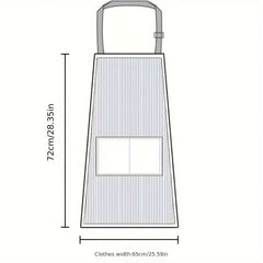 Apron for Home Kitchen Waterproof and Oil-Proof Adult Male and Female Couple Style Cooking Work Clothes Light and Thin - Auraveia