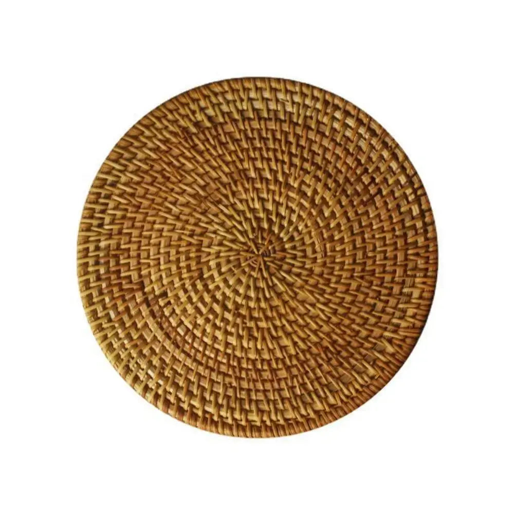 6PCS Table Mat Handmade Rattan Creative Placemat Dining Table Bowl Mat Plate Mat Heat Insulating Mat Non-Slip Mat - Auraveia