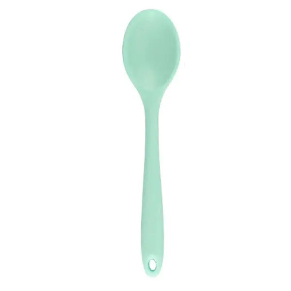 Long Handle Silicone Ladle Soup Spoon Colander Ramen Noodles Tablespoons Scoop Rice Salad Stirring Spoons Kitchen Teaspoons - Auraveia