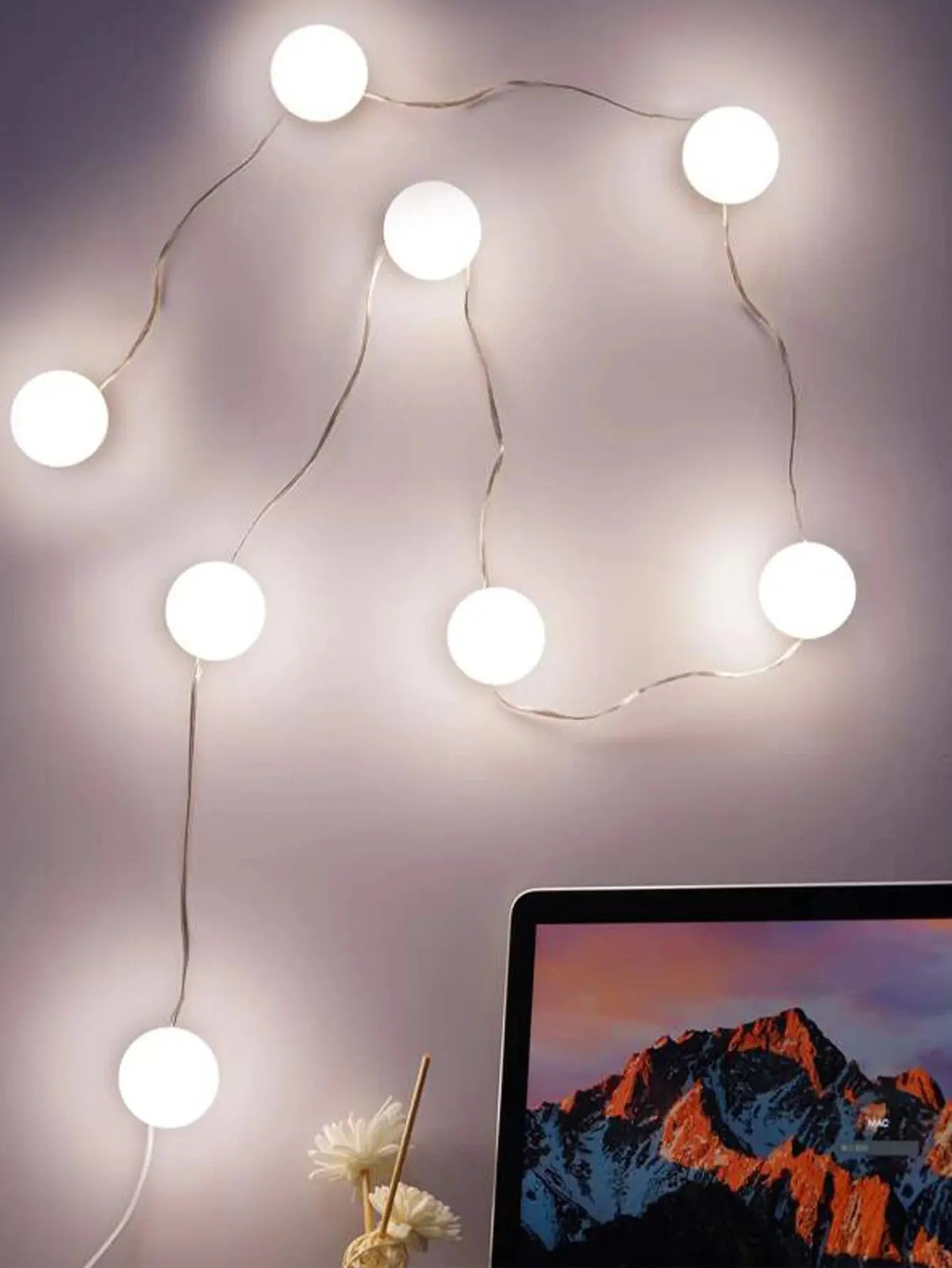 LED Makeup Mirror Light Bulbs USB Charging Vanity Makeup Mirror Lights Bathroom Dressing Table Lighting Dimmable LED Wall Lamp - Auraveia