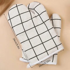 1pcs Kitchen Baking Gloves Microwave Oven Gloves High Temperature Resistant And Insulated Gloves Oven Gloves Heat-Resistant Glo - Auraveia