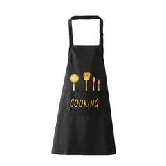 Apron for Home Kitchen Waterproof and Oil-Proof Adult Male and Female Couple Style Cooking Work Clothes Light and Thin - Auraveia