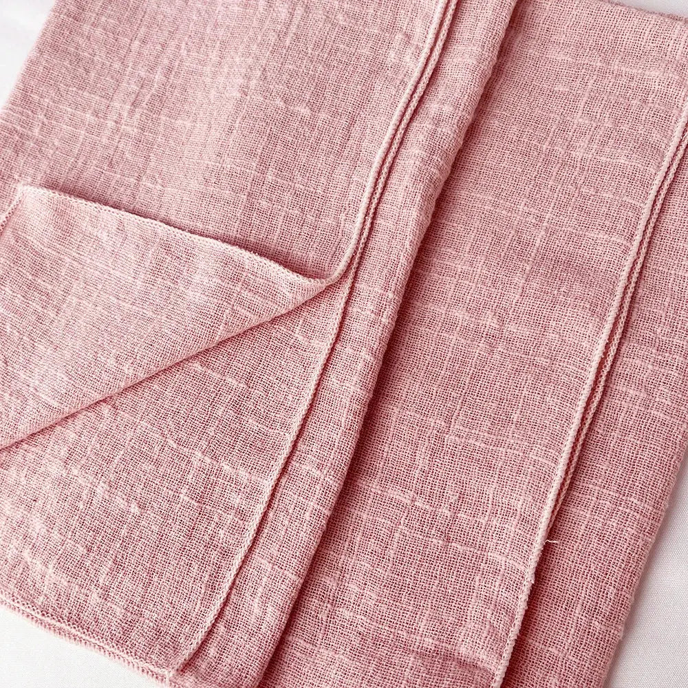 Set of6 Cotton Cloth Napkins Gauze 30x30cm Fabric for Wedding Decor Everyday Use Dinner Tea Towel Table Village Christmas Napkin - Auraveia