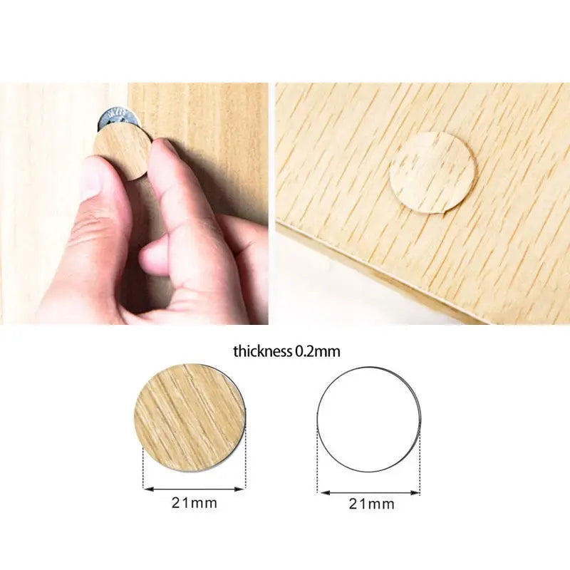 1sheet PVC Furniture Wardrobe Self-adhesive Decorative Films Screw Cover Caps Stickers Wood Craft Desktop Cabinet Ornament - Auraveia