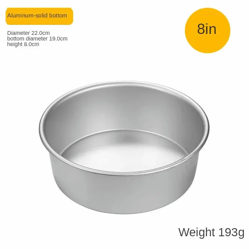 4-12 inch Aluminum Round Cake Bakeware solid bottom Chiffon Cake die for aluminum alloy Home baking cake mold pan cake tin - Auraveia