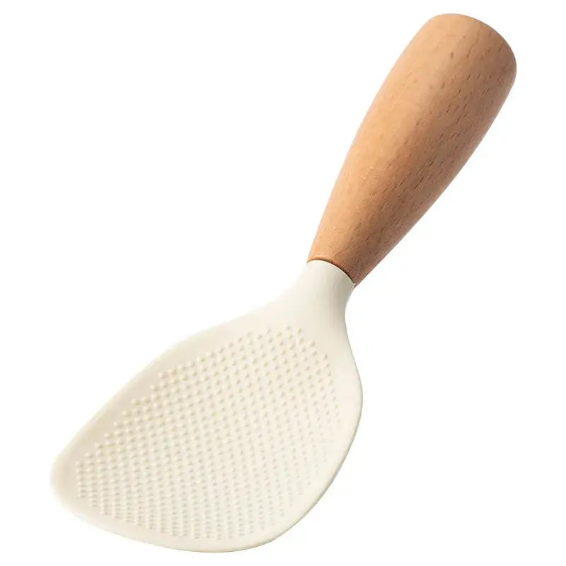 Silicone Kitchen Utensils Set Wooden Handle Non-stick Spatula Cookware Set Fried Shovel Leaky Spoon Rice Spoon Kitchen Tool Sets - Auraveia