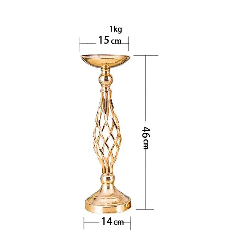 Golden Iron Table Candle Holder Auraveia