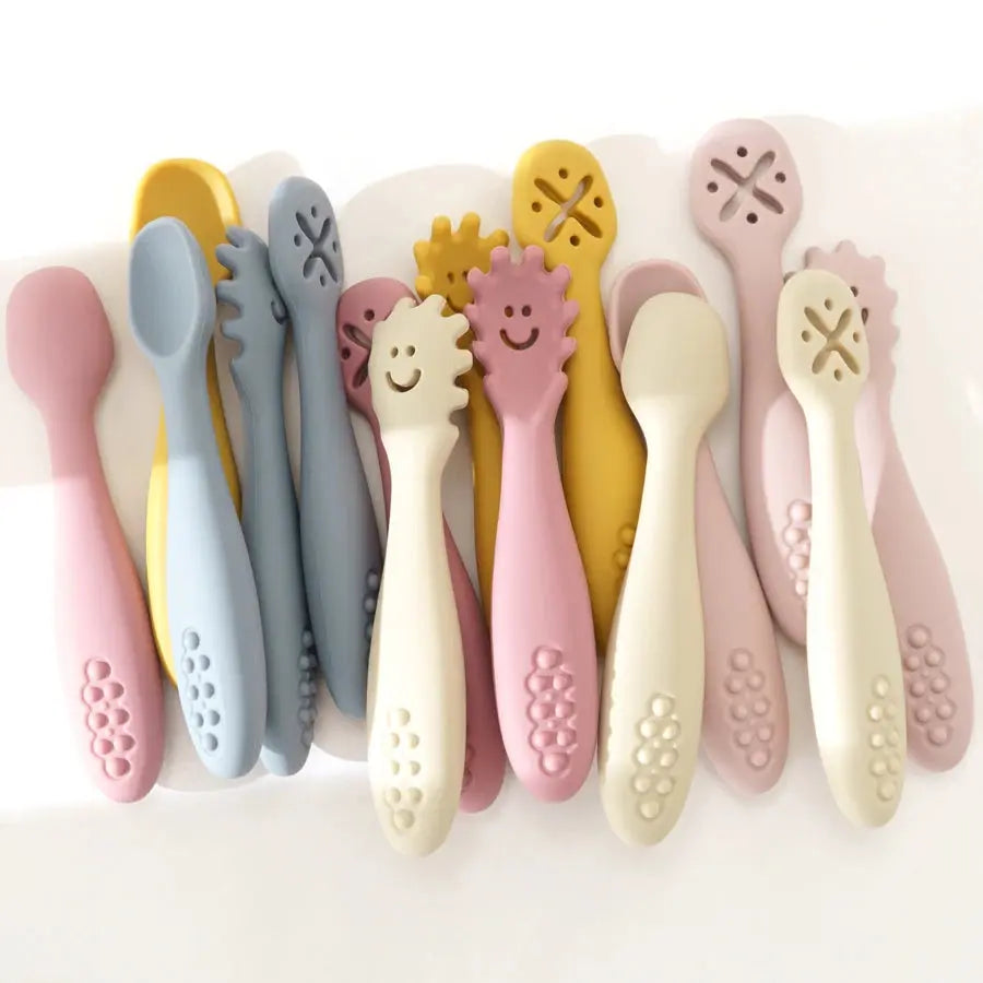 Silicone Baby Feeding Utensils Set Auraveia