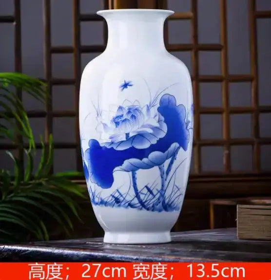 Jingdezhen Ceramic Vase Vintage Chinese Traditional Vases Home Decoration Animal Vase Fine Smooth Surface Furnishing Articles Auraveia