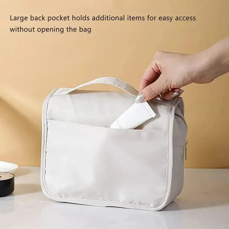 High Quality Travel Makeup Bag Waterproof Toiletries Organizer  Women Neceser Bathroom Hook Wash Pouch Hook Makeup Storage Bag - Auraveia