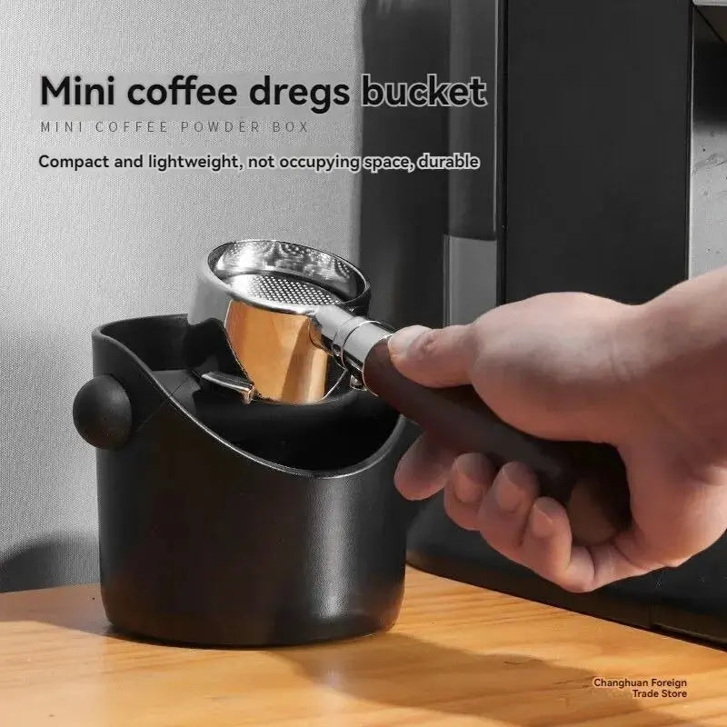 Coffee Grounds Powder Bucket Home Espresso Machine Handle Knockbox Container Organizer Abs Dregs Slot Waste Dregs Recycling Bin Auraveia