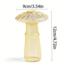 Colorful Mushroom Glass Vase Auraveia