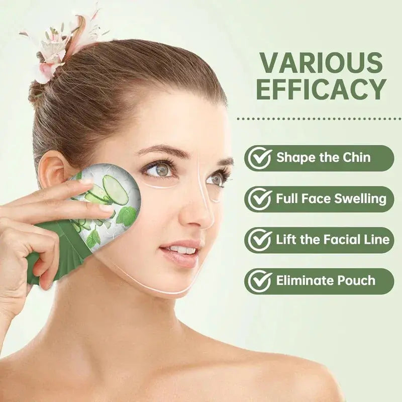 Ice Face Roller Ice Cube Beauty Massage Silicone Ice Mold For Eye Puffiness Ice Facial Roller Shrink Pores - Auraveia