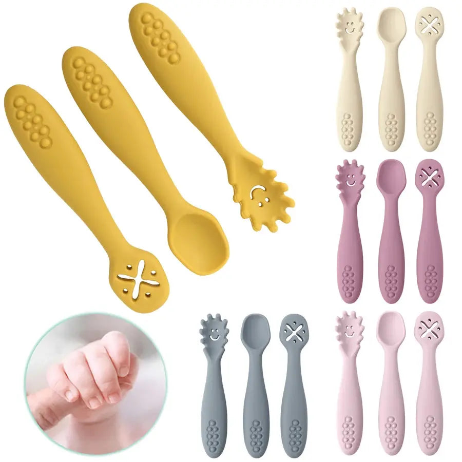 Silicone Baby Feeding Utensils Set Auraveia