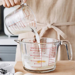 500/1000ml Measuring Glass Cup High Borosilicate Liquid Scale Measurement Microwave Oven Available Baking Kitchen Accessories Auraveia