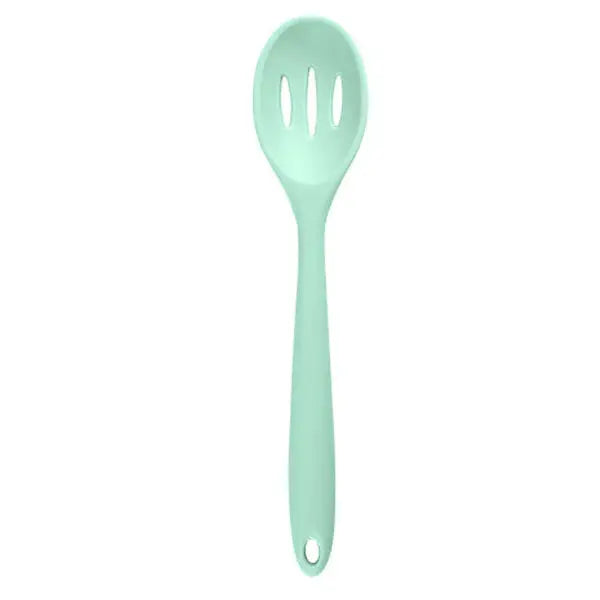 Long Handle Silicone Ladle Soup Spoon Colander Ramen Noodles Tablespoons Scoop Rice Salad Stirring Spoons Kitchen Teaspoons - Auraveia