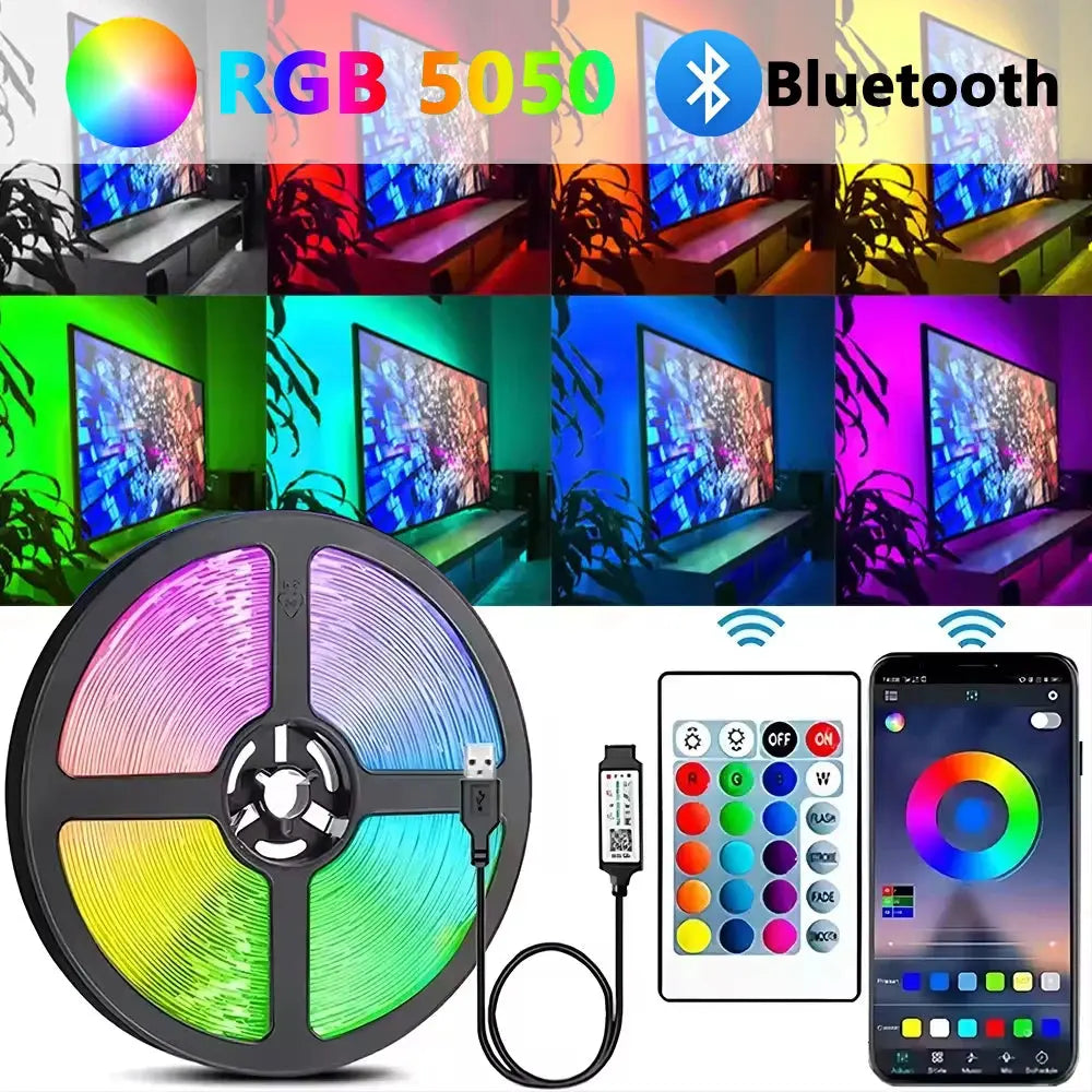 Bluetooth RGB LED Strip Lights Auraveia