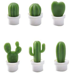 Creative Cactus Refrigerator Magnet Message Sticker 3D Cactus PotteD Magnet Refrigerator Magnet Magnetic Sticker - Auraveia