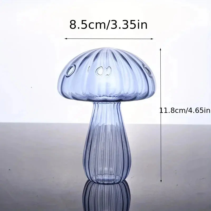 Colorful Mushroom Glass Vase Auraveia