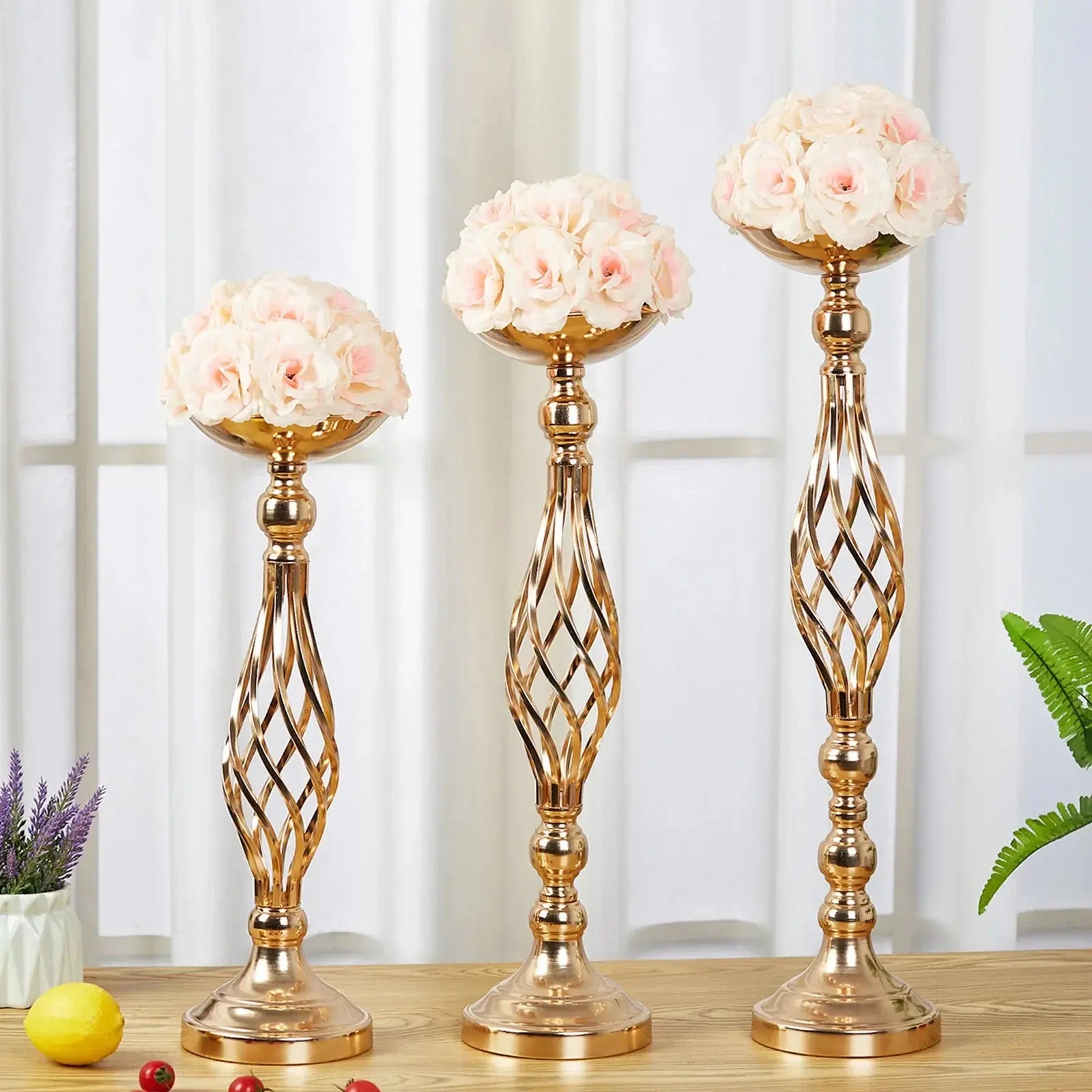 Golden Iron Table Candle Holder Auraveia