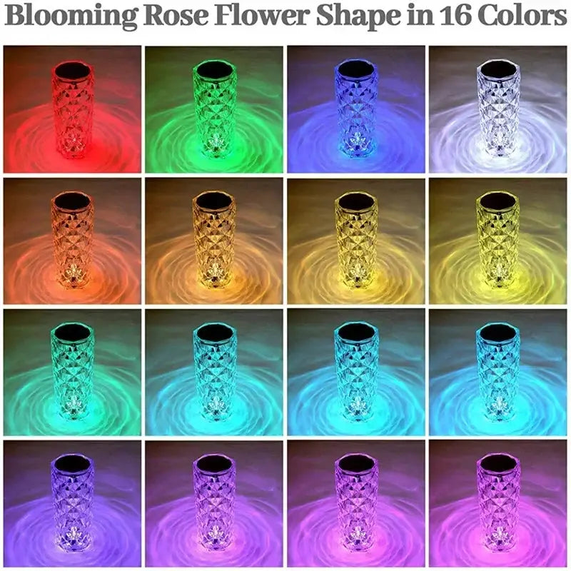 16 Colors Crystal LED Night Light Auraveia