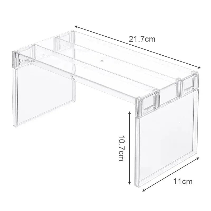 Refrigerator Organizers Storage Rack Fridge Layered Separator Shelves Transparent Desktop Stand Save Space Kitchen Accessories - Auraveia