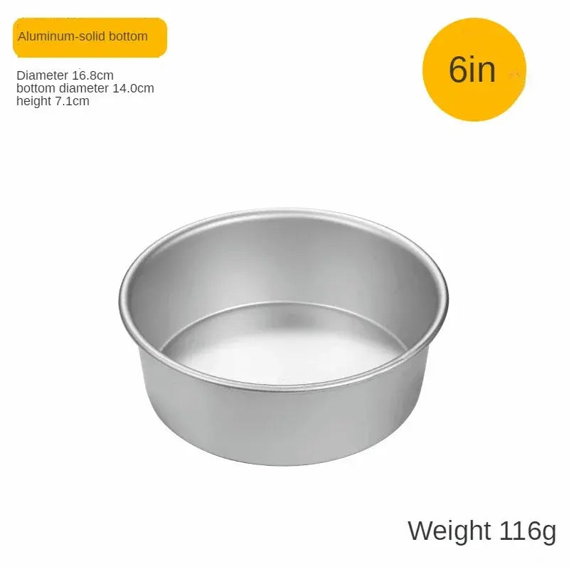 4-12 inch Aluminum Round Cake Bakeware solid bottom Chiffon Cake die for aluminum alloy Home baking cake mold pan cake tin - Auraveia